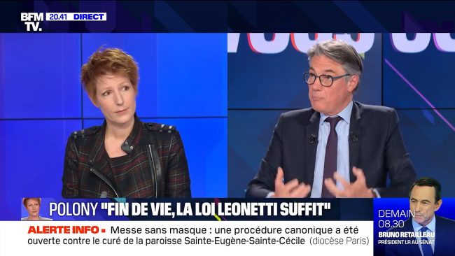 Polony sur BFM TV sur la loi de fin de vie Polony sur BFM TV sur la loi de fin de vie