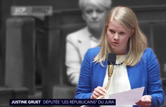 La députée Justine Gruet à l’Assemblée nationale en juin 2025