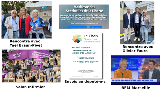 Quelques unes des nombreuses actions de l'association